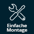 Einfache Montage